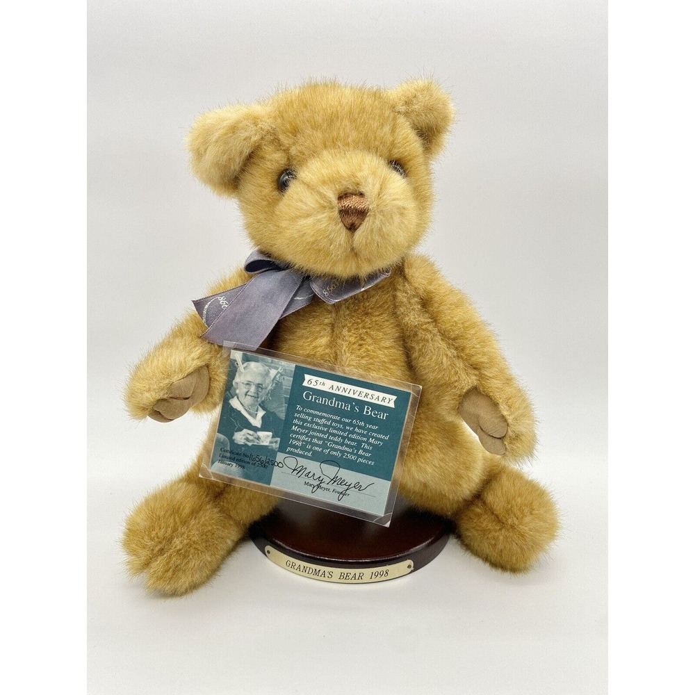 Mary‎ Meyer Bear Grandma’s 1998 65th Anniversary 10” Limited Edition 1656/2500